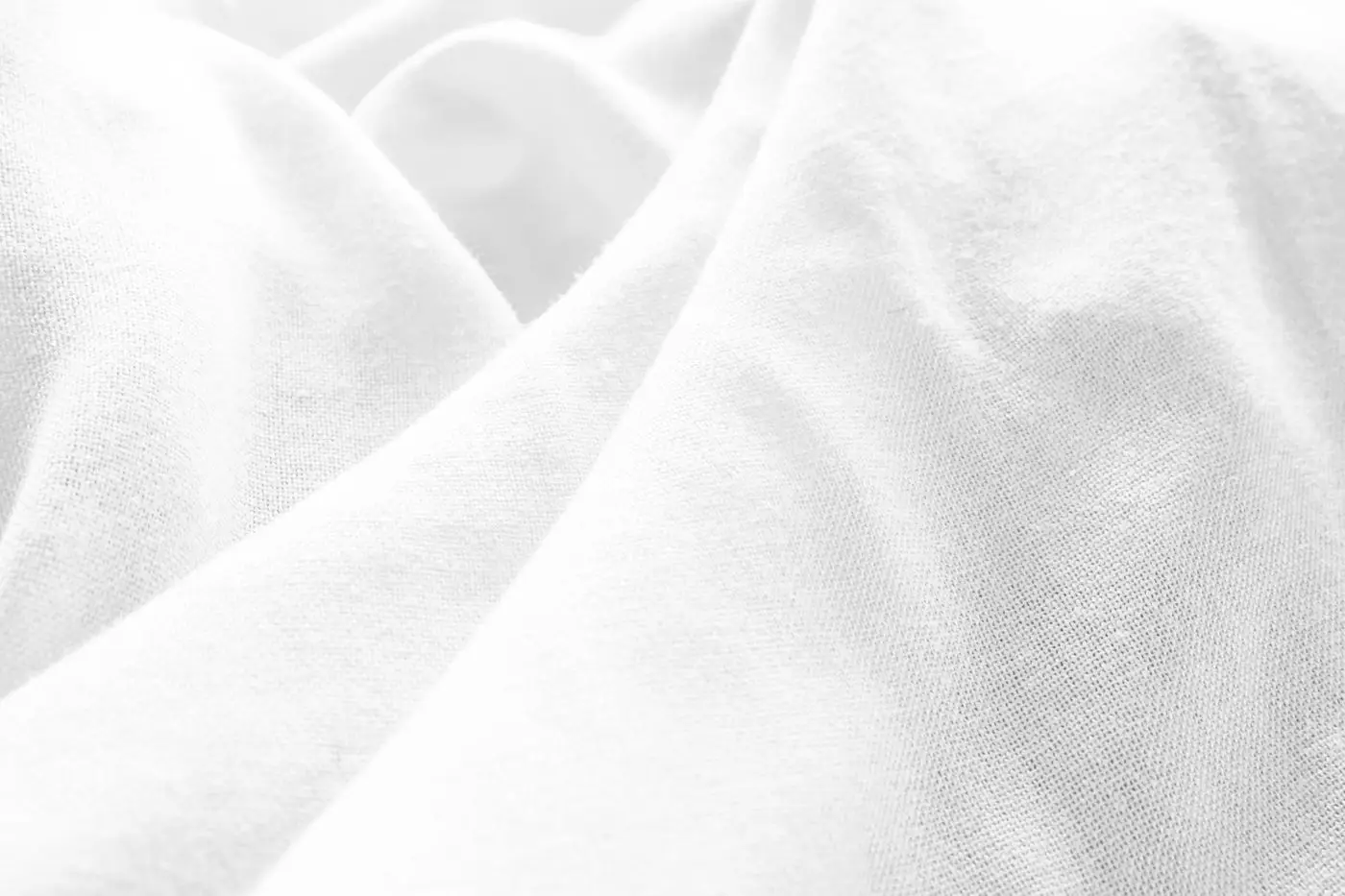 Smooth white broadcloth fabric with soft creases